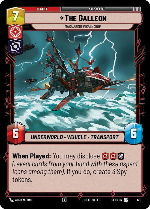 The Galleon - Marauding Pirate Ship (Foil) (651) (651) [Secrets of Power] - for just $0.10! 
