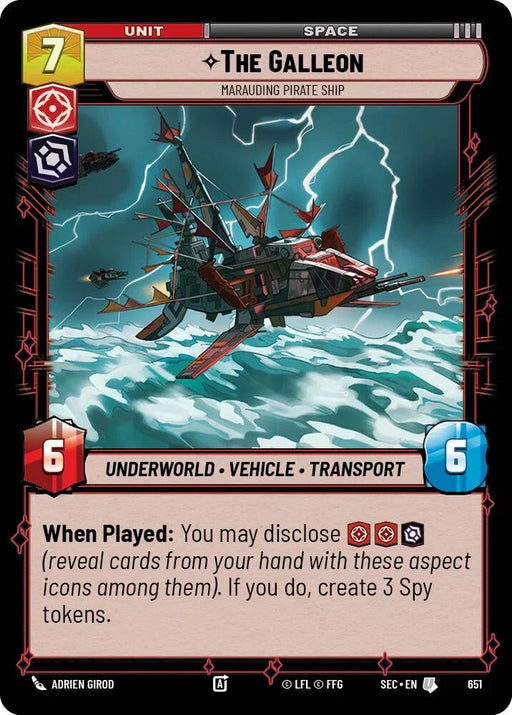 The Galleon - Marauding Pirate Ship (Foil) (651) (651) [Secrets of Power] - for just $0.10! 