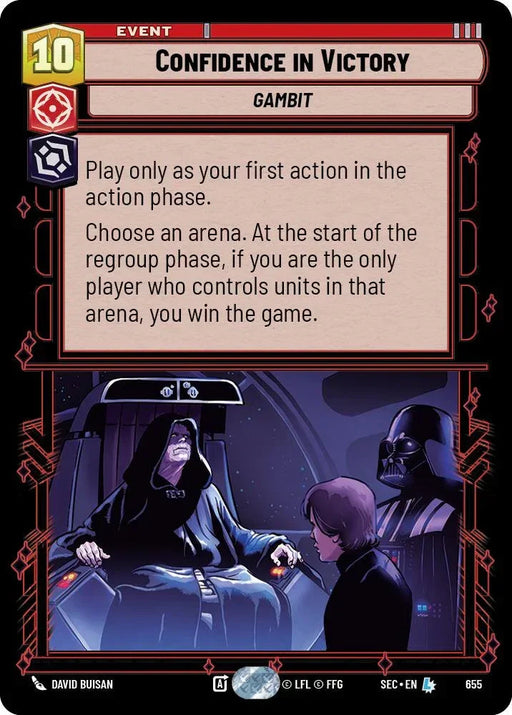 Confidence in Victory (655) (Foil) (655) [Secrets of Power] - for just $0.25! 