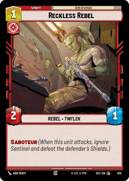 Reckless Rebel (670) (Foil) (670) [Secrets of Power] - for just $0.10! 