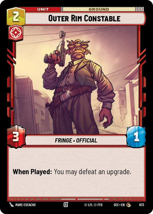 Outer Rim Constable (673) (Foil) (673) [Secrets of Power] - for just $0.15! 