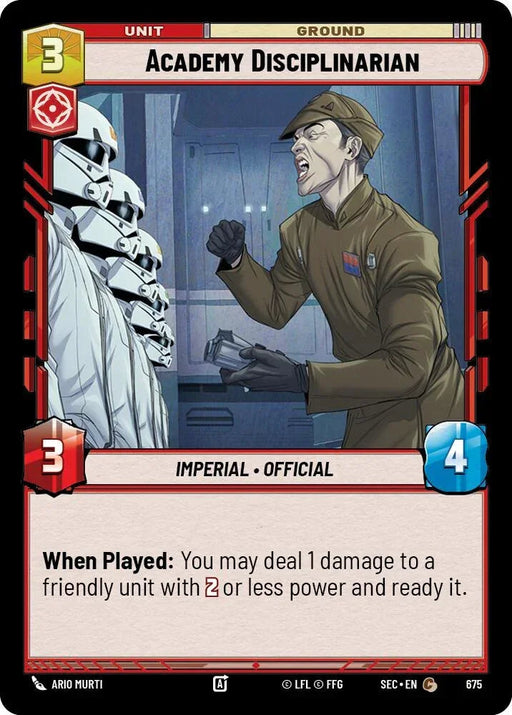 Academy Disciplinarian (675) (Foil) (675) [Secrets of Power] - for just $0.10! 