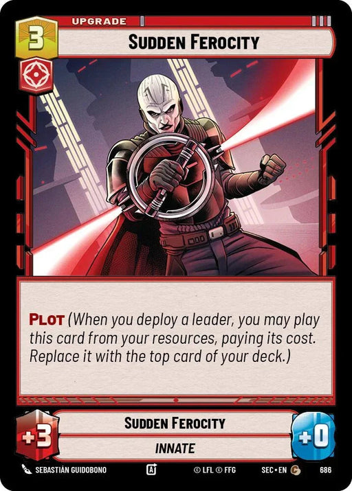 Sudden Ferocity (686) (Foil) (686) [Secrets of Power] - for just $0.15! 