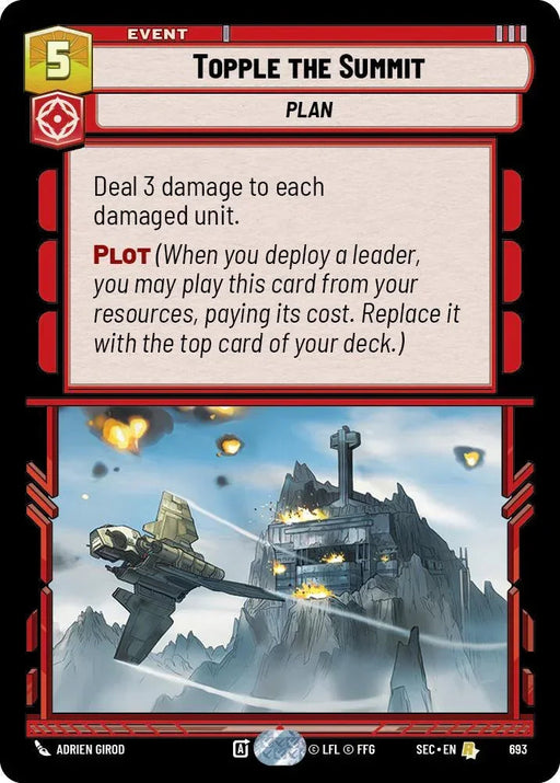 Topple the Summit (693) (Foil) (693) [Secrets of Power] - for just $1.85! 