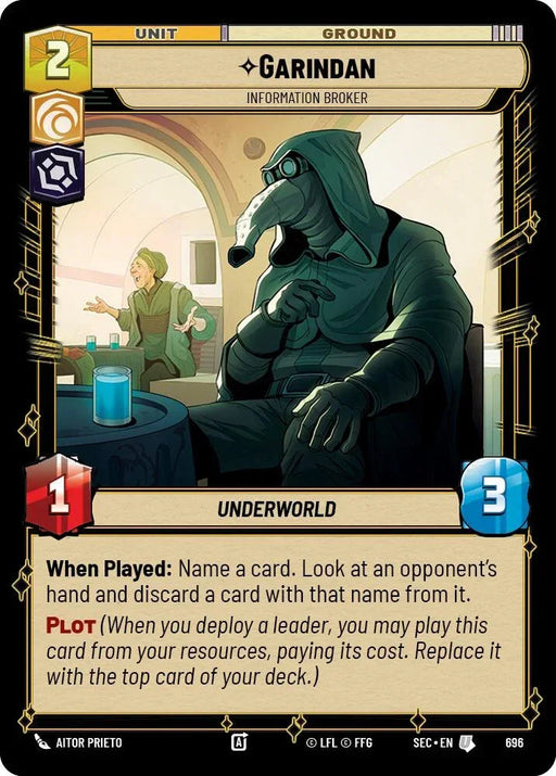 Garindan - Information Broker (Foil) (696) (696) [Secrets of Power] - for just $0.10! 