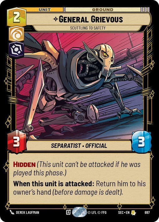 General Grievous - Scuttling to Safety (Foil) (697) (697) [Secrets of Power] - for just $0.15! 