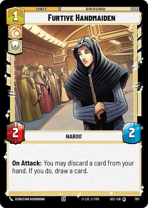 Furtive Handmaiden (707) (Foil) (707) [Secrets of Power] - for just $0.10! 