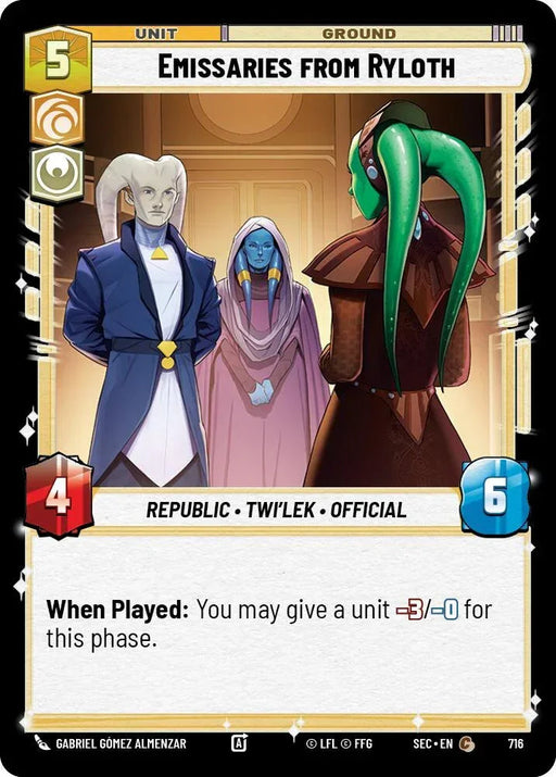 Emissaries from Ryloth (716) (Foil) (716) [Secrets of Power] - for just $0.10! 
