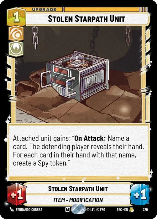 Stolen Starpath Unit (720) (Foil) (720) [Secrets of Power] - for just $0.10! 
