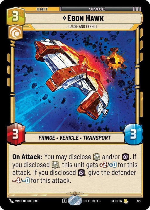 Ebon Hawk - Cause and Effect (Foil) (729) (729) [Secrets of Power] - for just $1.35! 