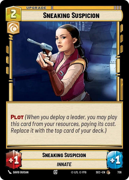 Sneaking Suspicion (736) (Foil) (736) [Secrets of Power] - for just $0.10! 