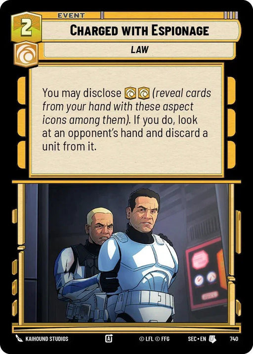 Charged with Espionage (740) (Foil) (740) [Secrets of Power] - for just $0.10! 