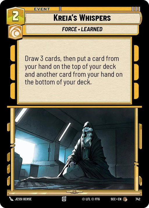 Kreia's Whispers (742) (Foil) (742) [Secrets of Power] - for just $0.10! 