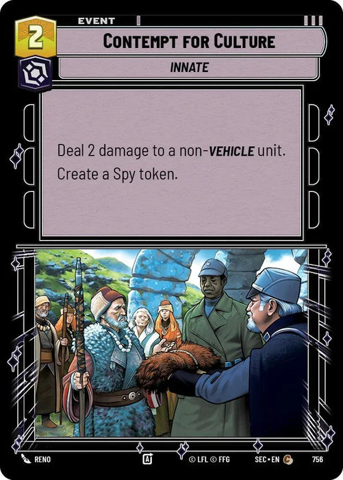 Contempt for Culture (756) (Foil) (756) [Secrets of Power] - for just $0.10! 
