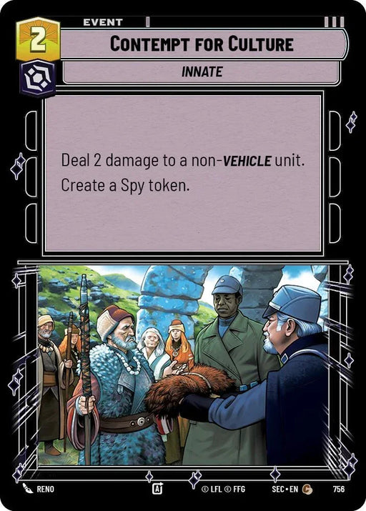 Contempt for Culture (756) (Foil) (756) [Secrets of Power] - for just $0.10! 