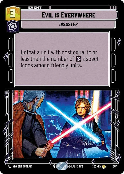 Evil is Everywhere (757) (Foil) (757) [Secrets of Power] - for just $0.10! 