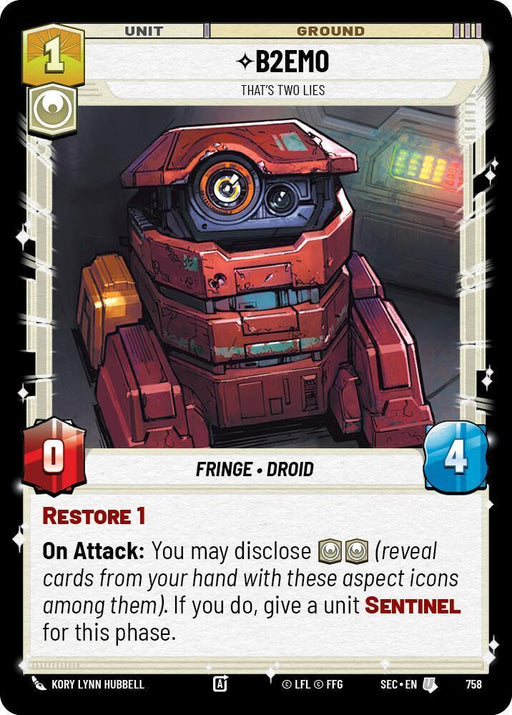 B2EMO - That's Two Lies (Foil) (758) (758) [Secrets of Power] - for just $0.10! 