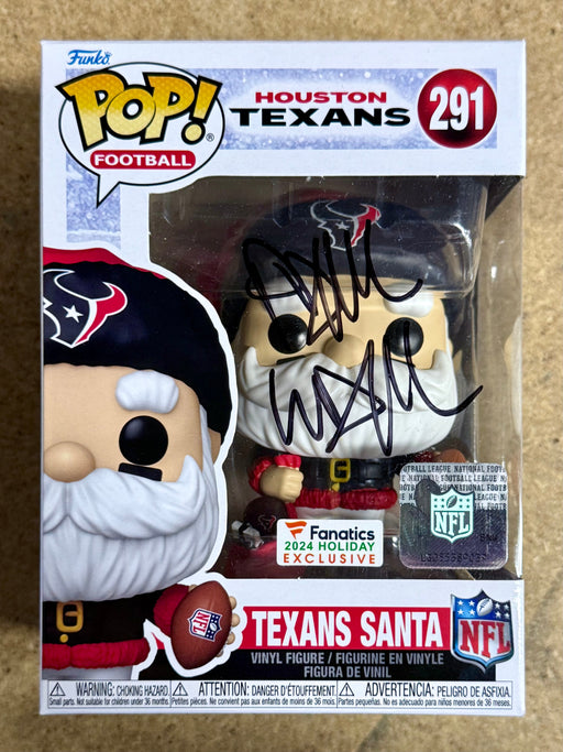 Rapper Paul Wall Signed NFL Houston Texans Santa Funko Pop! #291 With JSA COA - for just $135! 