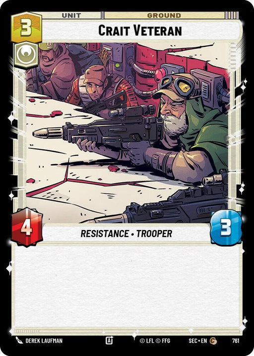 Crait Veteran (761) (Foil) (761) [Secrets of Power] - for just $0.10! 