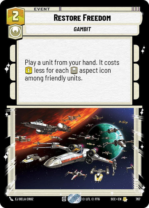 Restore Freedom (767) (Foil) (767) [Secrets of Power] - for just $0.15! 