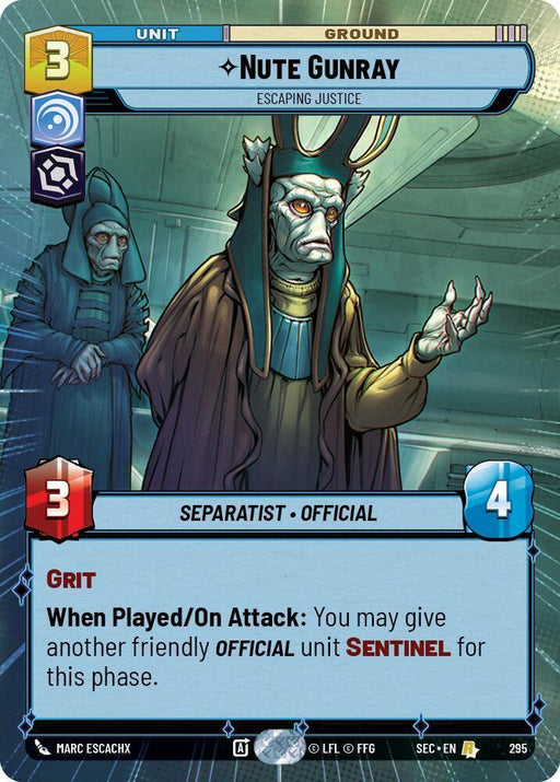 Nute Gunray - Escaping Justice (Hyperspace) (295) (295) [Secrets of Power] - for just $0.25! 