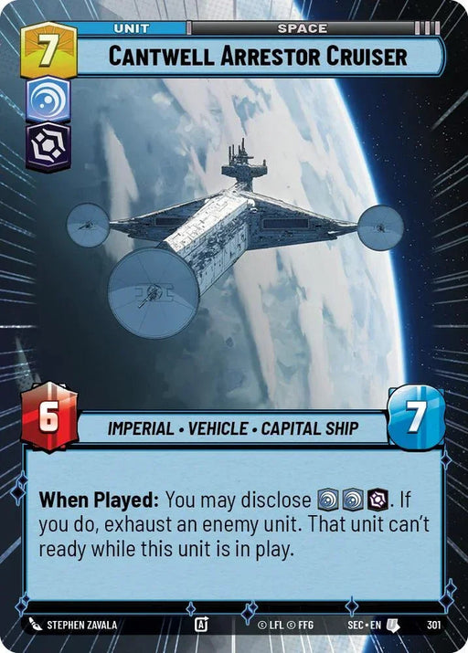 Cantwell Arrestor Cruiser (301) (Hyperspace) (301) [Secrets of Power] - for just $0.20! 