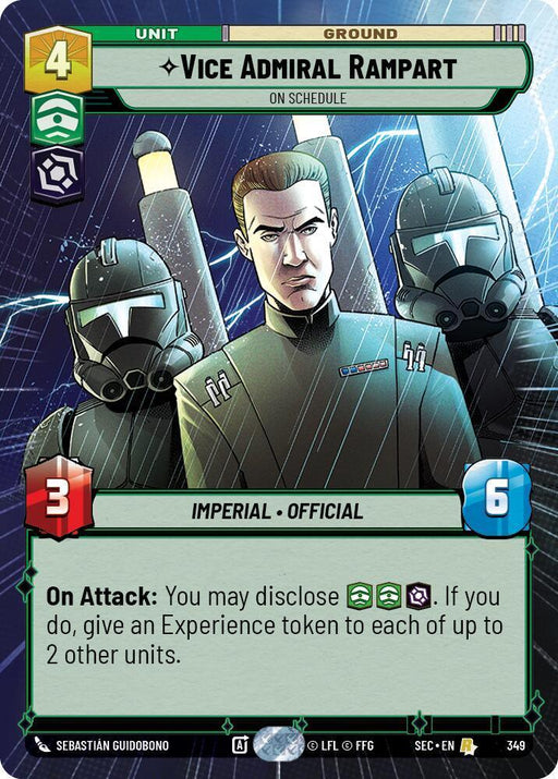 Vice Admiral Rampart - On Schedule (Hyperspace) (349) (349) [Secrets of Power] - for just $0.30! 