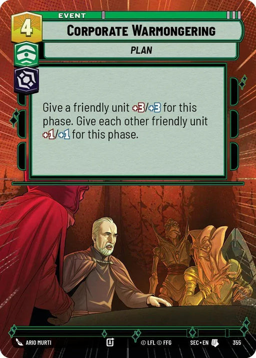 Corporate Warmongering (355) (Hyperspace) (355) [Secrets of Power] - for just $0.15! 