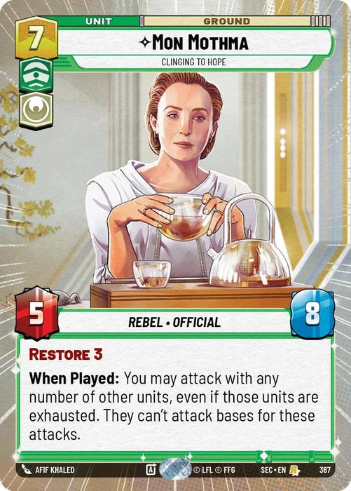 Mon Mothma - Clinging to Hope (Hyperspace) (367) (367) [Secrets of Power] - for just $0.45! 