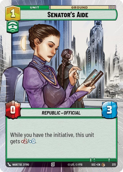Senator's Aide (372) (Hyperspace) (372) [Secrets of Power] - for just $0.10! 