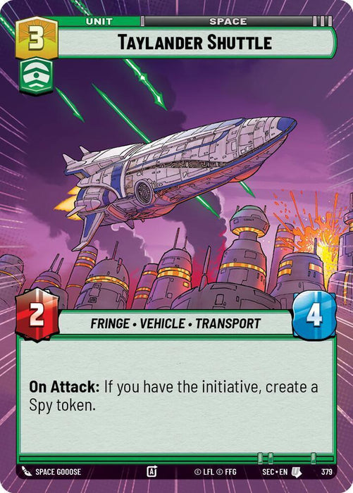 Taylander Shuttle (379) (Hyperspace) (379) [Secrets of Power] - for just $0.10! 