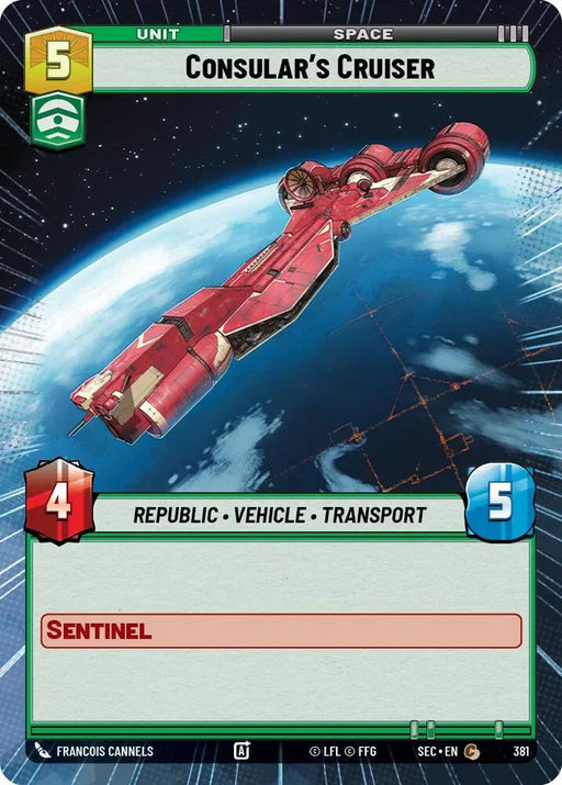 Consular's Cruiser (381) (Hyperspace) (381) [Secrets of Power] - for just $0.10! 