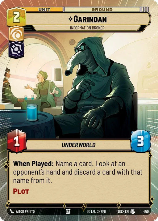 Garindan - Information Broker (Hyperspace) (450) (450) [Secrets of Power] - for just $0.25! 
