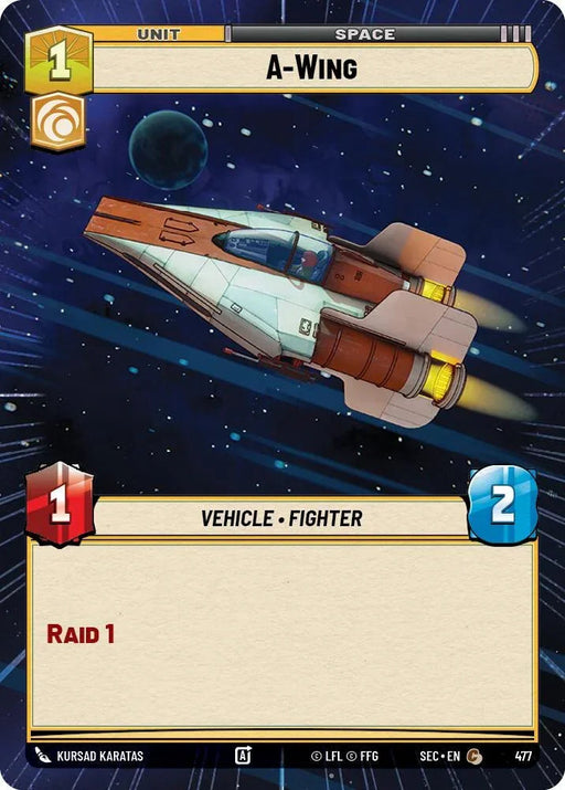 A-Wing - Wing (477) (Hyperspace) (477) (477) [Secrets of Power] - for just $0.20! 
