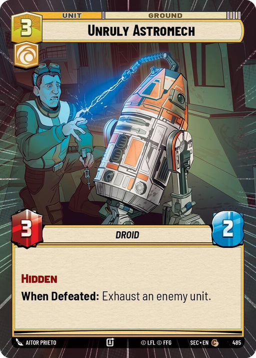 Unruly Astromech (485) (Hyperspace) (485) [Secrets of Power] - for just $0.10! 