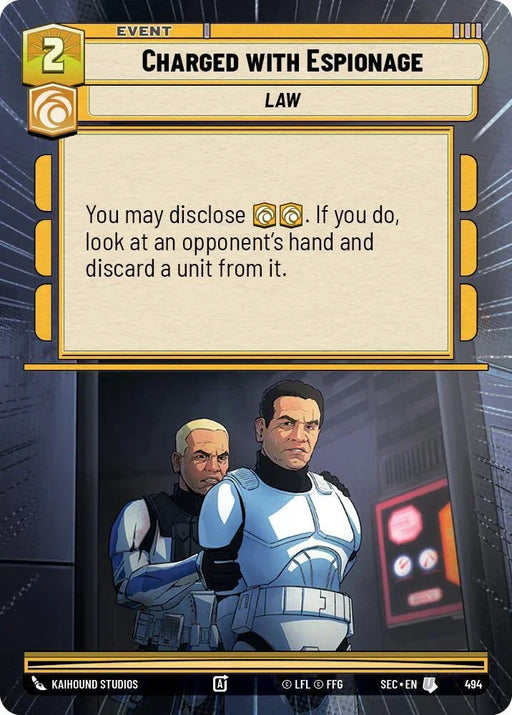 Charged with Espionage (494) (Hyperspace) (494) [Secrets of Power] - for just $0.10! 