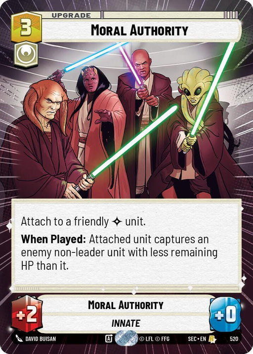 Moral Authority (520) (Hyperspace) (520) [Secrets of Power] - for just $1.85! 
