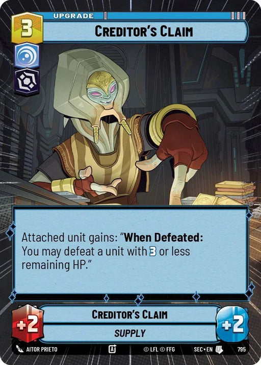 Creditor's Claim (795) (Hyperspace Foil) (795) [Secrets of Power] - for just $0.15! 