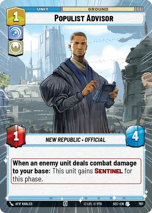 Populist Advisor (797) (Hyperspace Foil) (797) [Secrets of Power] - for just $0.15! 