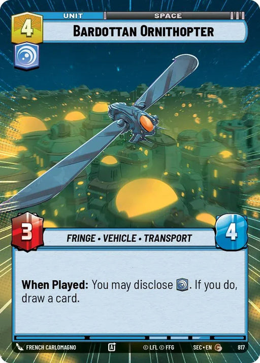 Bardottan Ornithopter (818) (Hyperspace Foil) (818) [Secrets of Power] - for just $0.10! 