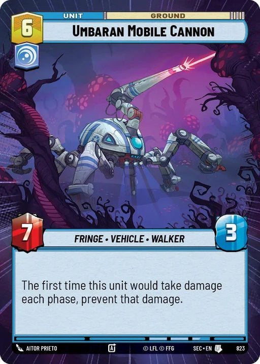 Umbaran Mobile Cannon (823) (Hyperspace Foil) (823) [Secrets of Power] - for just $0.25! 