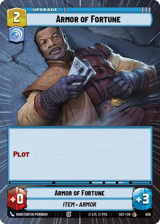 Armor of Fortune (826) (Hyperspace Foil) (826) [Secrets of Power] - for just $0.15! 