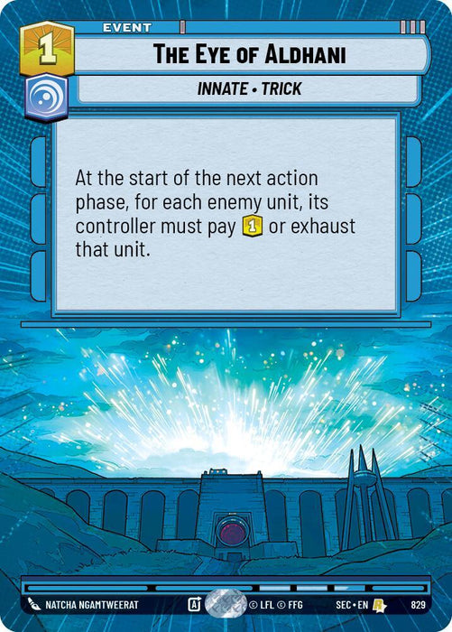 The Eye of Aldhani (829) (Hyperspace Foil) (829) [Secrets of Power] - for just $0.90! 