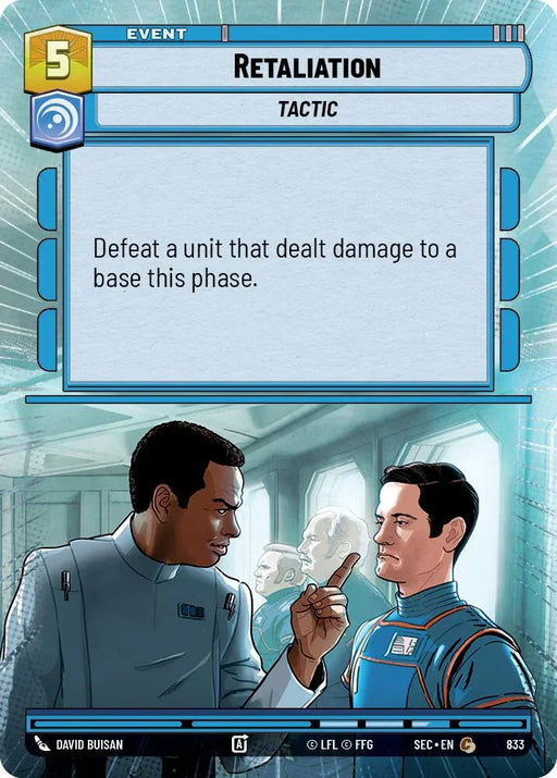 Retaliation (833) (Hyperspace Foil) (833) [Secrets of Power] - for just $0.20! 