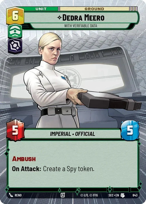 Dedra Meero - With Verifiable Data (Hyperspace Foil) (843) (843) [Secrets of Power] - for just $0.20! 