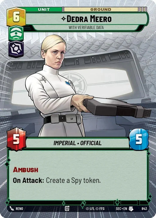 Dedra Meero - With Verifiable Data (Hyperspace Foil) (843) (843) [Secrets of Power] - for just $0.20! 