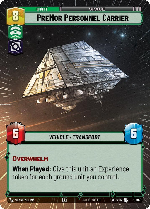 PreMor Personnel Carrier (845) (Hyperspace Foil) (845) [Secrets of Power] - for just $0.15! 