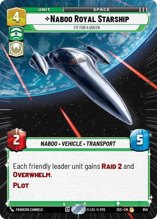 Naboo Royal Starship - Fit For A Queen (Hyperspace Foil) (855) (855) [Secrets of Power] - for just $0.95! 
