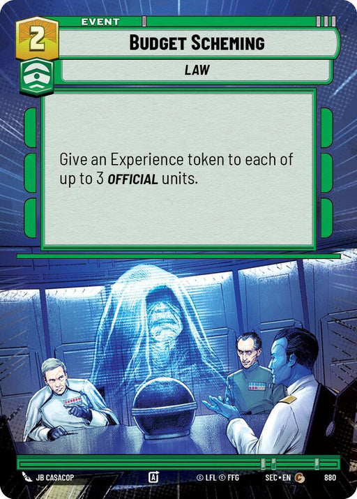 Budget Scheming (880) (Hyperspace Foil) (880) [Secrets of Power] - for just $0.15! 