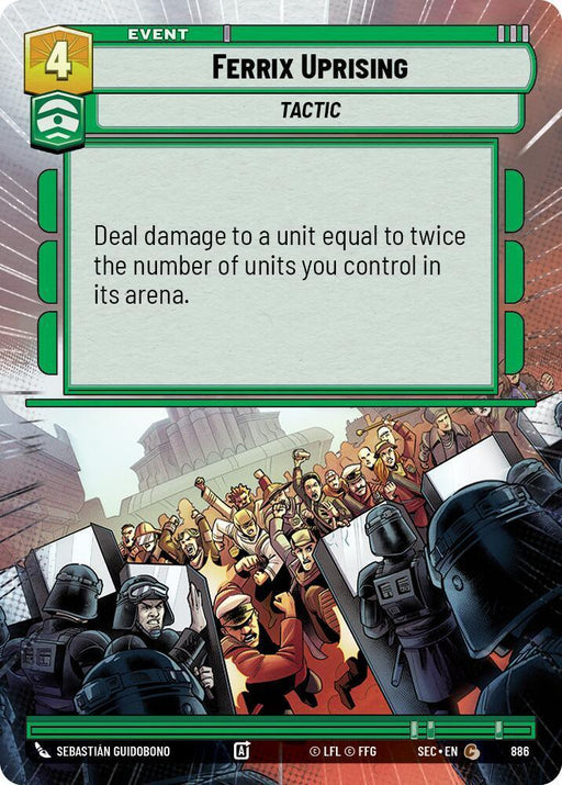 Ferrix Uprising (886) (Hyperspace Foil) (886) [Secrets of Power] - for just $0.15! 